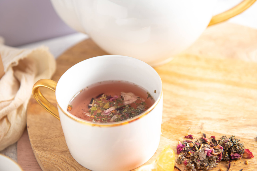 Organic loose leaf tea in a cup to enjoy, relax and unwind. Buy Australian tea. 